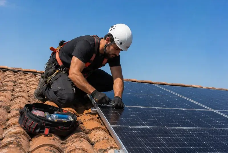 Maintenance et monitoring de panneaux solaires à Étriché